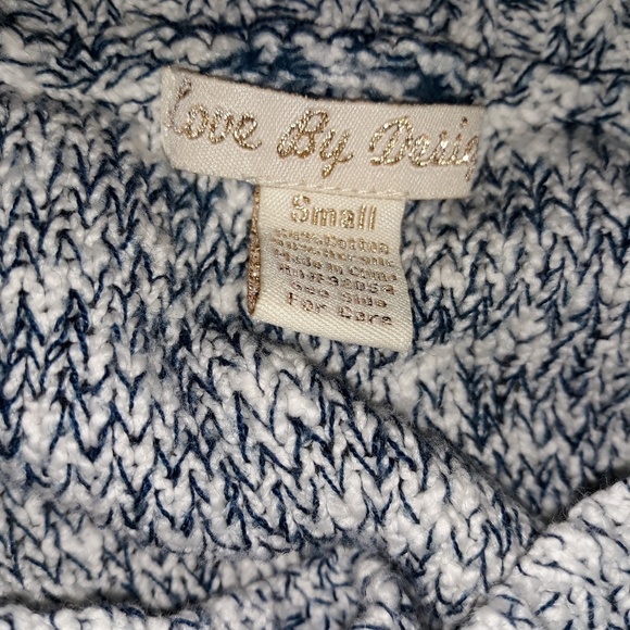 Love by design navy white sweater Small - Picture 5 of 5
